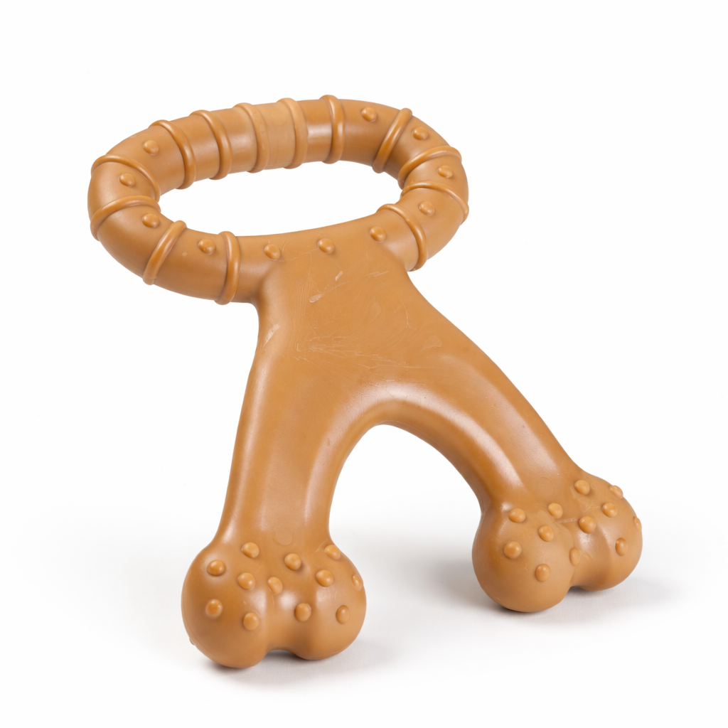 Interactive Beef-Flavored Ring Bone for Dogs