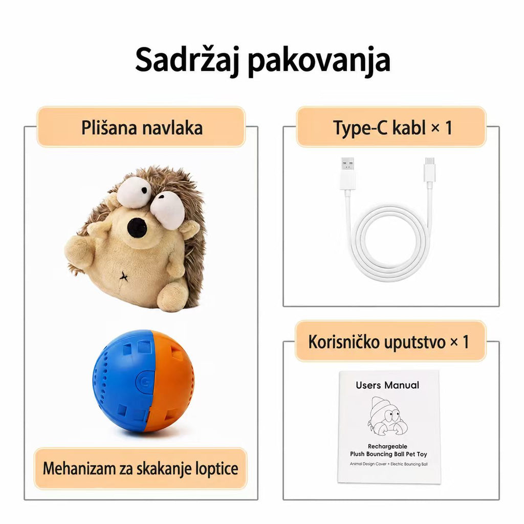 Električna igračka u obliku ježa